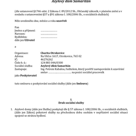 ADS: Smlouva o poskytnutí služby