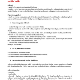 OS: Pravidla pro podávání stížností