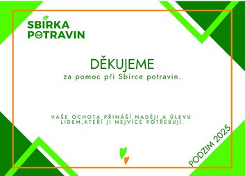 Podzimní sbírka potravin